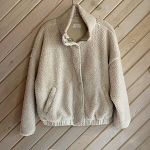 Z Supply Sherpa Fleece Jacket Coat size M oversized